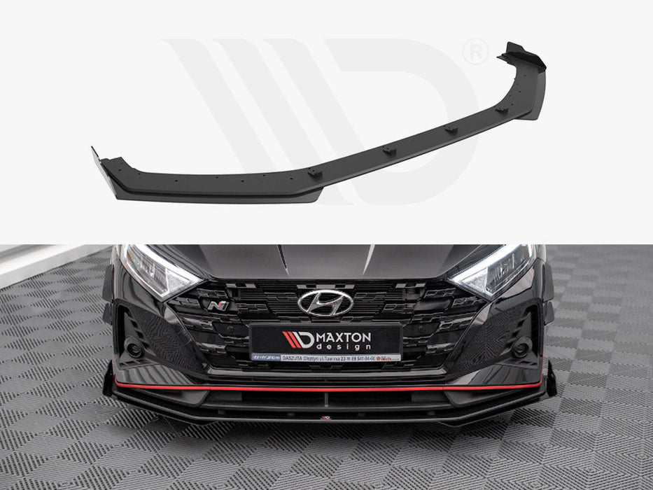 STREET PRO FRONT SPLITTER V.1 (+FLAPS) HYUNDAI I20 N MK3 (2020-)