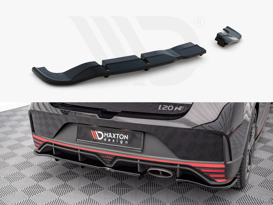 CENTRAL REAR SPLITTER (VERTICAL BARS) HYUNDAI I20 N MK3 (2020-)