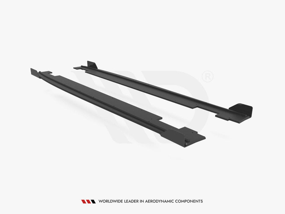 STREET PRO SIDE SKIRTS DIFFUSERS (+FLAPS) HYUNDAI I20 N MK3 (2020-)