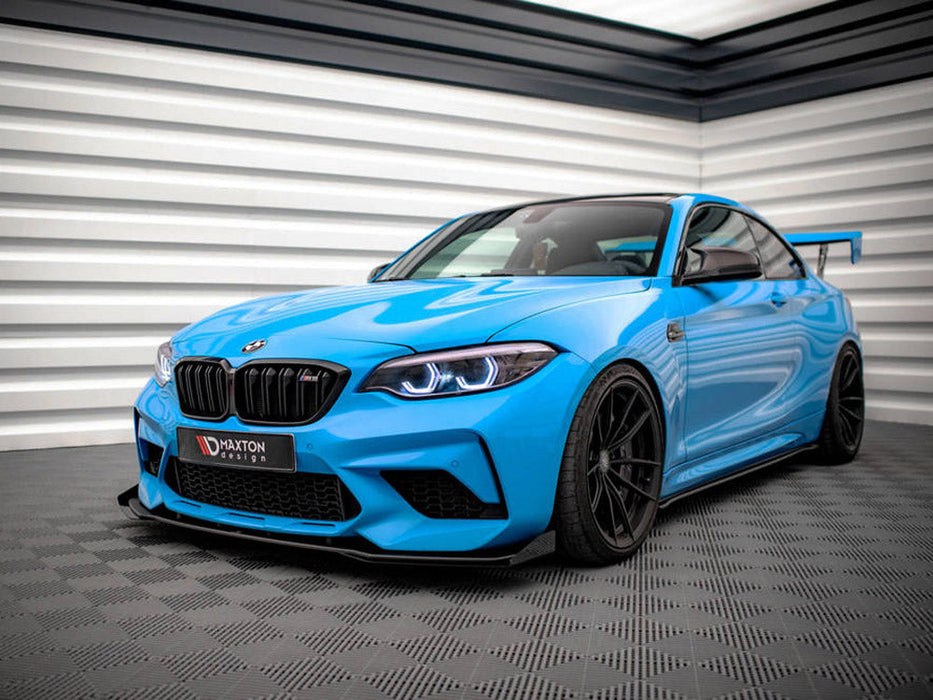 STREET PRO FRONT SPLITTER V.1 (+FLAPS) BMW M2 F87 (2016-2020)