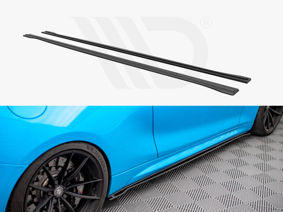 STREET PRO SIDE SKIRTS DIFFUSERS BMW M2 F87 (2016-2020)