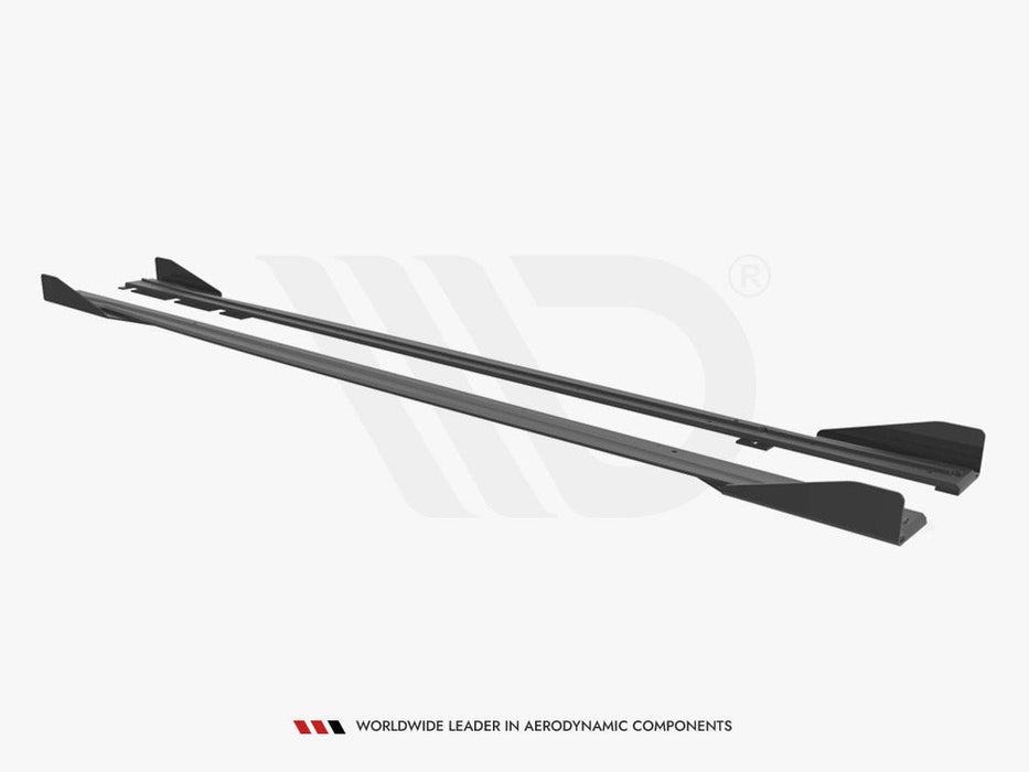 STREET PRO SIDE SKIRTS DIFFUSERS (+FLAPS) BMW M2 F87 (2016-2020)