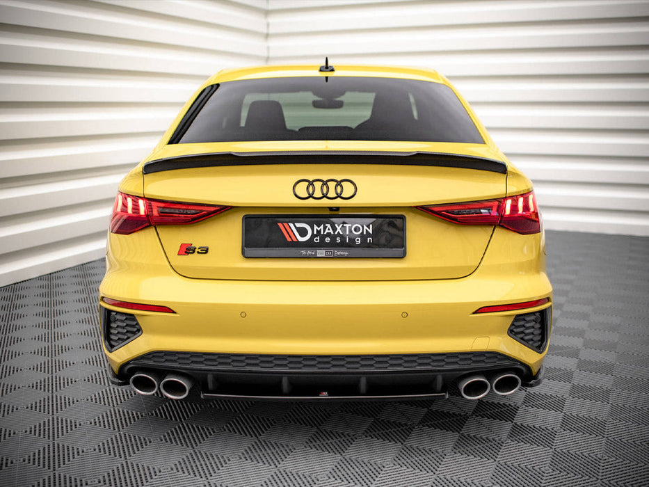 S3 Rear End CENTRAL REAR SPLITTER AUDI S3 SEDAN 8Y (2020-) — Emerald Struts