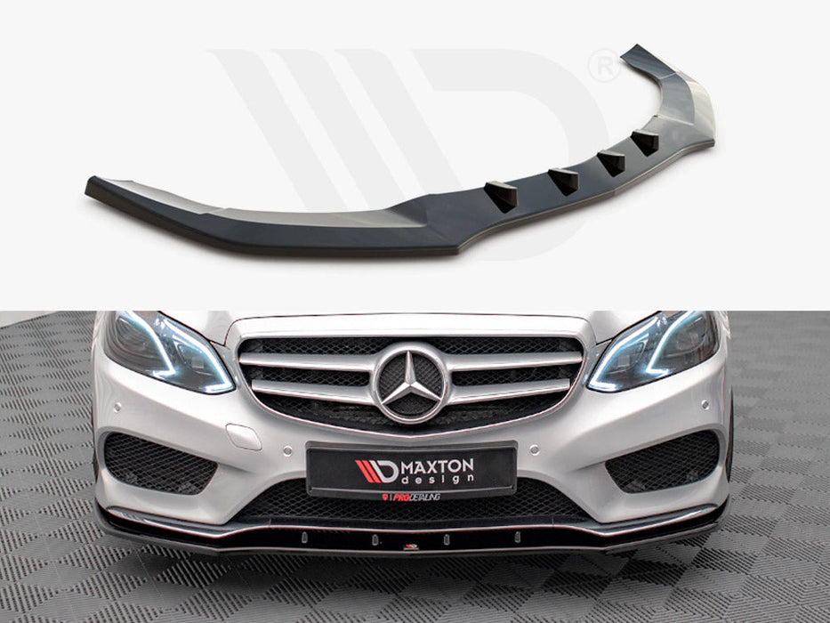 FRONT SPLITTER V.1 MERCEDES E AMG-LINE SEDAN W212 FACELIFT (2012-2016)