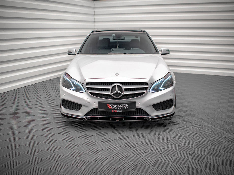 FRONT SPLITTER V.2 MERCEDES E AMG-LINE SEDAN W212 FACELIFT (2012-2016)