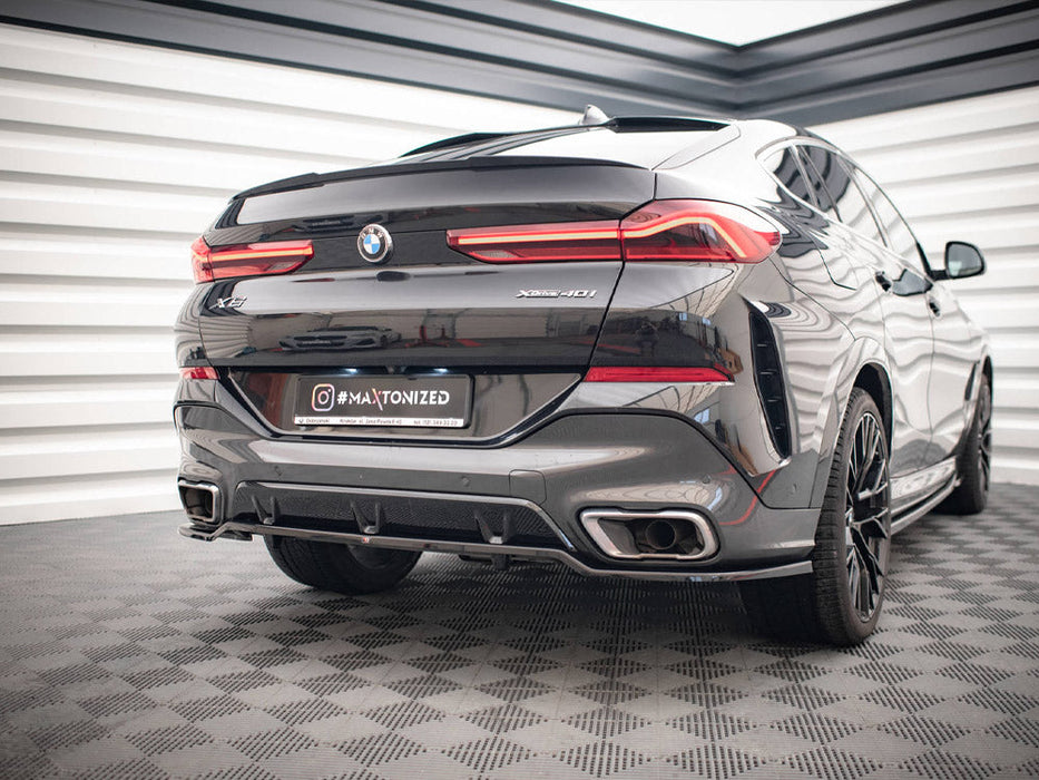 CENTRAL REAR SPLITTER (VERTICAL BARS) V.3 BMW X6 M-PACK G06