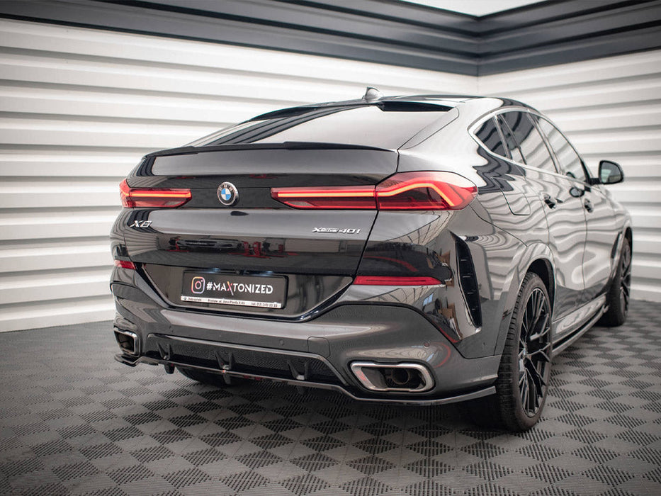 CENTRAL REAR SPLITTER (VERTICAL BARS) V.2 BMW X6 M-PACK G06