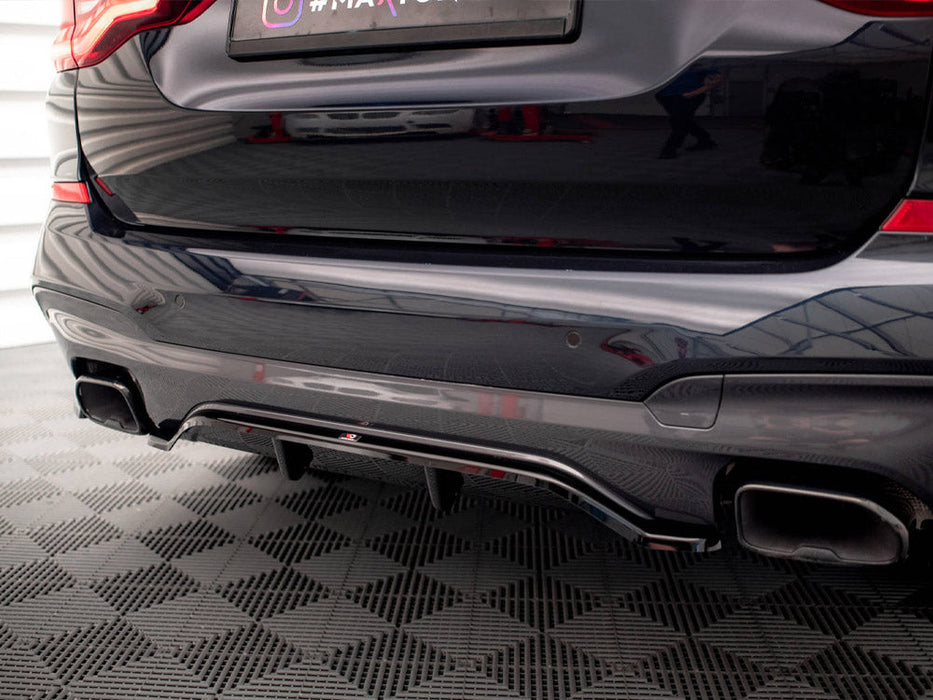 CENTRAL REAR SPLITTER (VERTICAL BARS) BMW X3 M40I / M40D G01