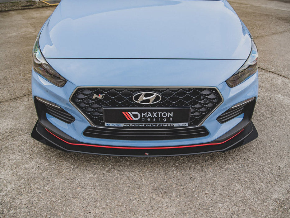 STREET PRO DURABILITY FRONT SPLITTER + FLAPS HYUNDAI I30 N MK3 HATCHBACK / FASTBACK