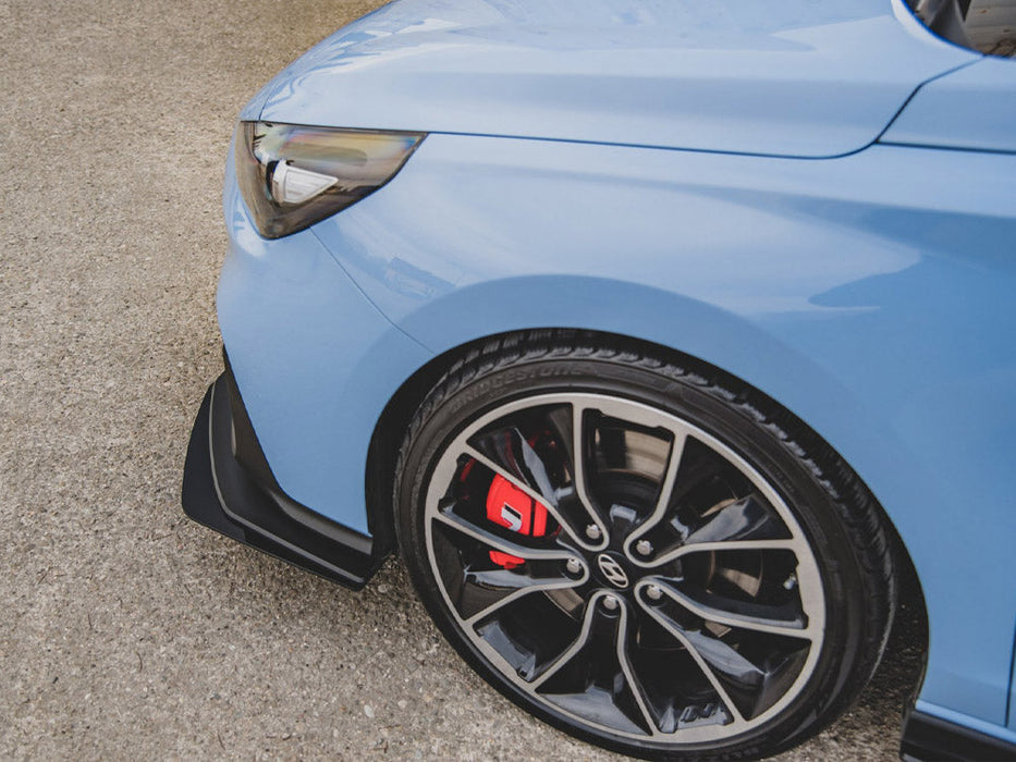 STREET PRO DURABILITY FRONT SPLITTER + FLAPS HYUNDAI I30 N MK3 HATCHBACK / FASTBACK