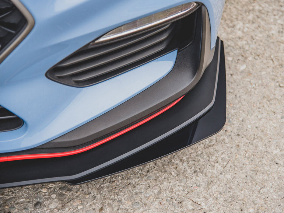 STREET PRO DURABILITY FRONT SPLITTER + FLAPS HYUNDAI I30 N MK3 HATCHBACK / FASTBACK