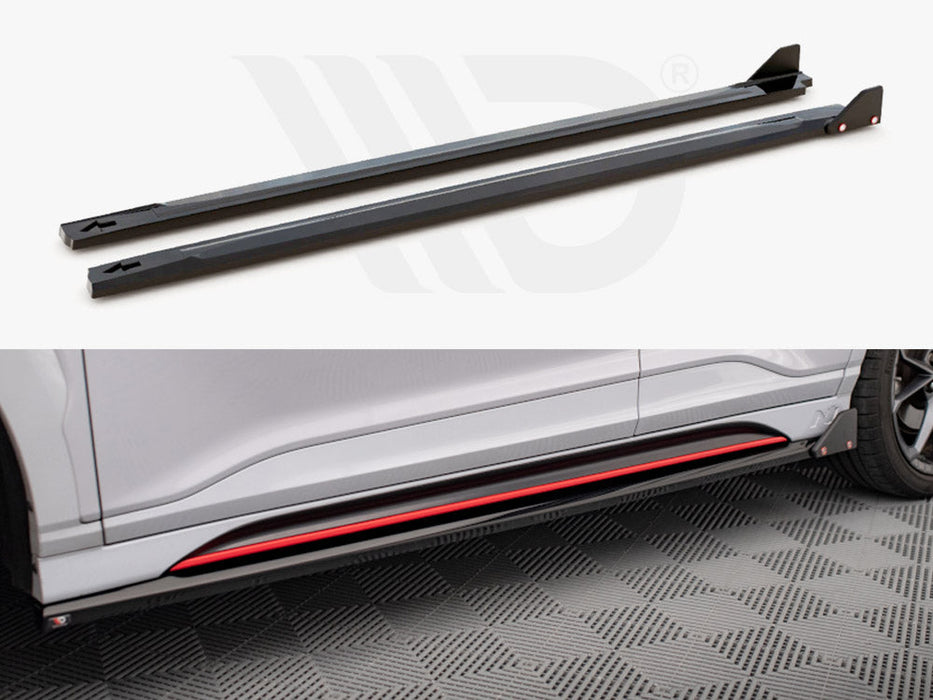 SIDE SKIRTS DIFFUSERS V.1 + FLAPS HYUNDAI KONA N MK1