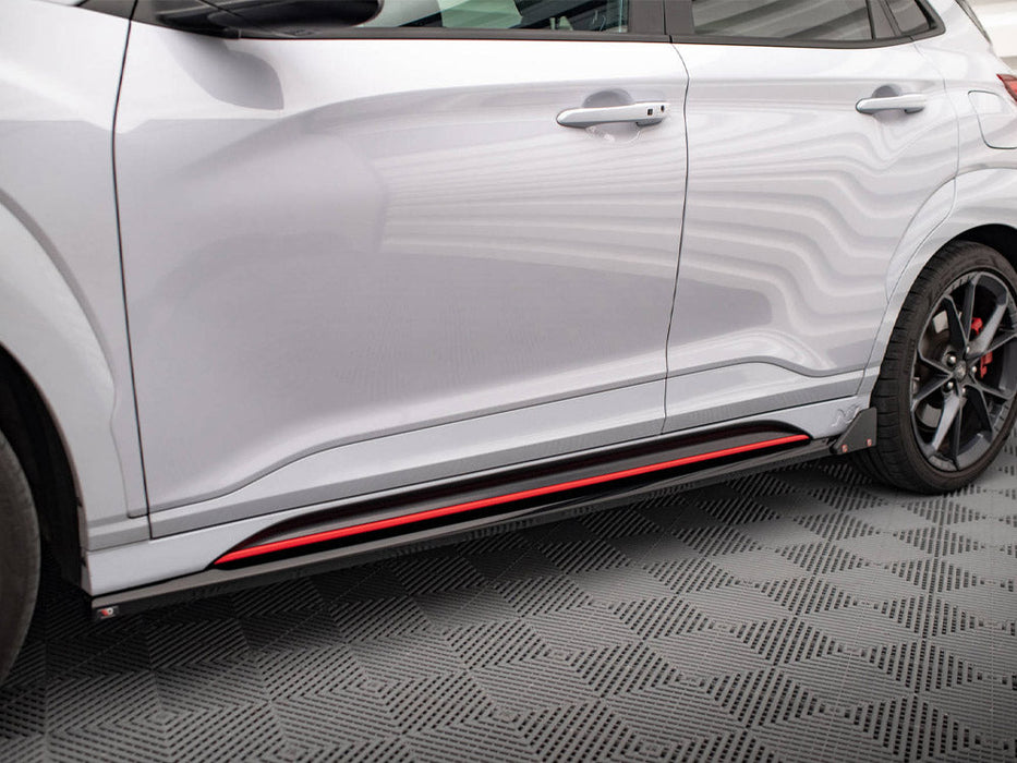 SIDE SKIRTS DIFFUSERS V.1 + FLAPS HYUNDAI KONA N MK1
