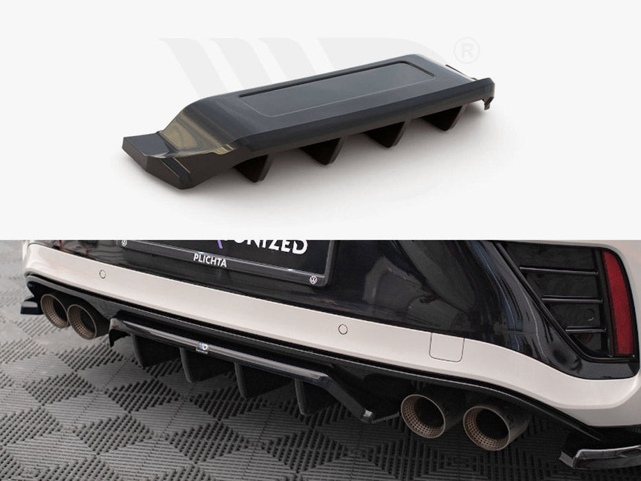 CENTRAL REAR SPLITTER (VERTICAL BARS) VOLKSWAGEN T-ROC R MK1