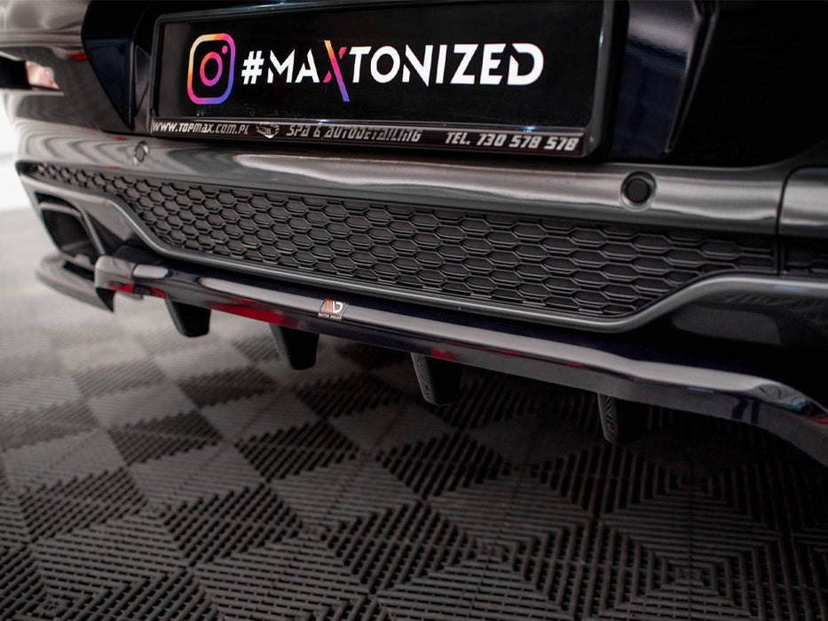 CENTRAL REAR SPLITTER (VERTICAL BARS) V.2 BMW X4 M-PACK G02