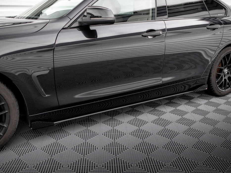 STREET PRO SIDE SKIRTS DIFFUSERS + FLAPS BMW 4 GRAN COUPE F36