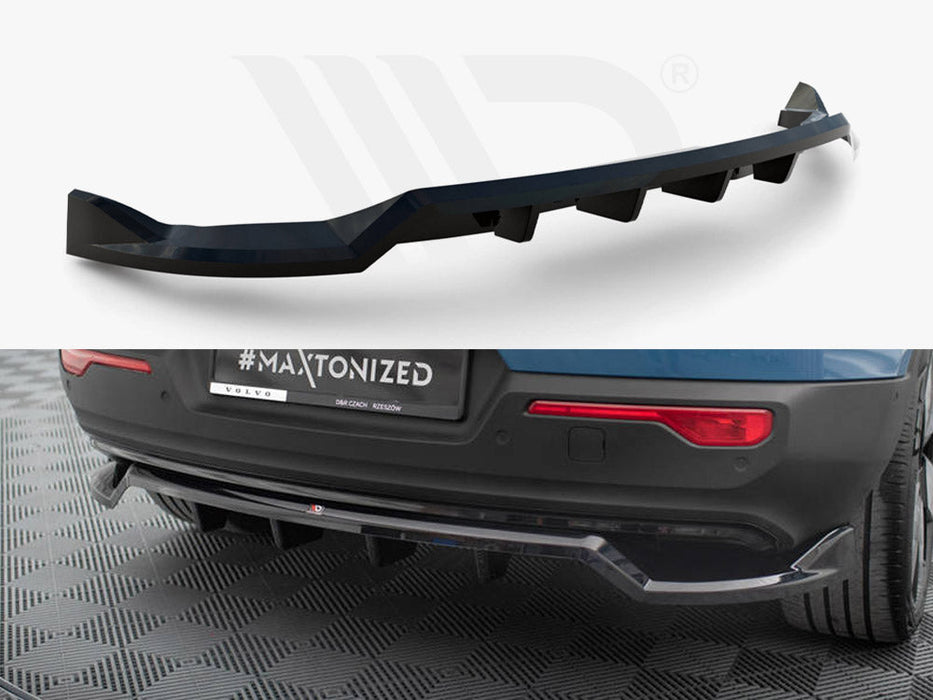 CENTRAL REAR SPLITTER (VERTICAL BARS) VOLVO C40 MK1