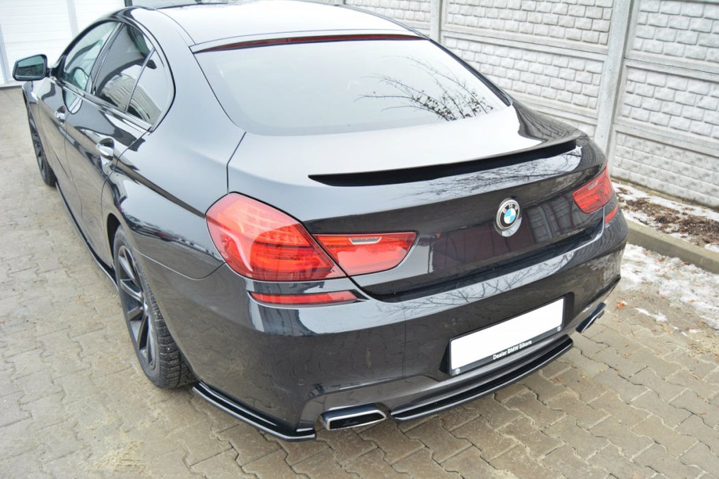 CENTRAL REAR SPLITTER BMW 6 GRAN COUPE M-SPORT (VERTICAL BARS) (2013-2018)