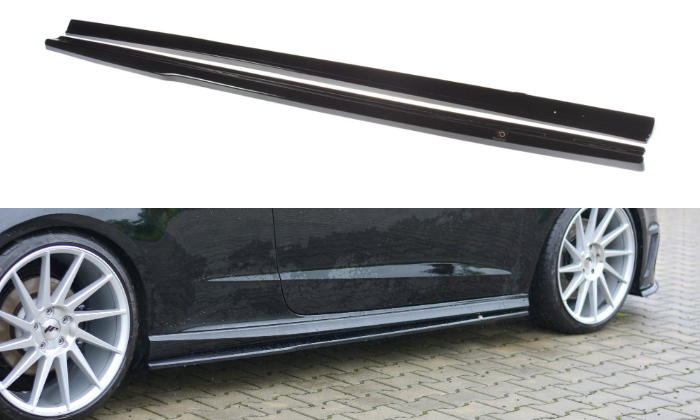 SIDE SKIRTS DIFFUSERS AUDI S3 / A3 S-LINE 8V / 8V FL HATCHBACK