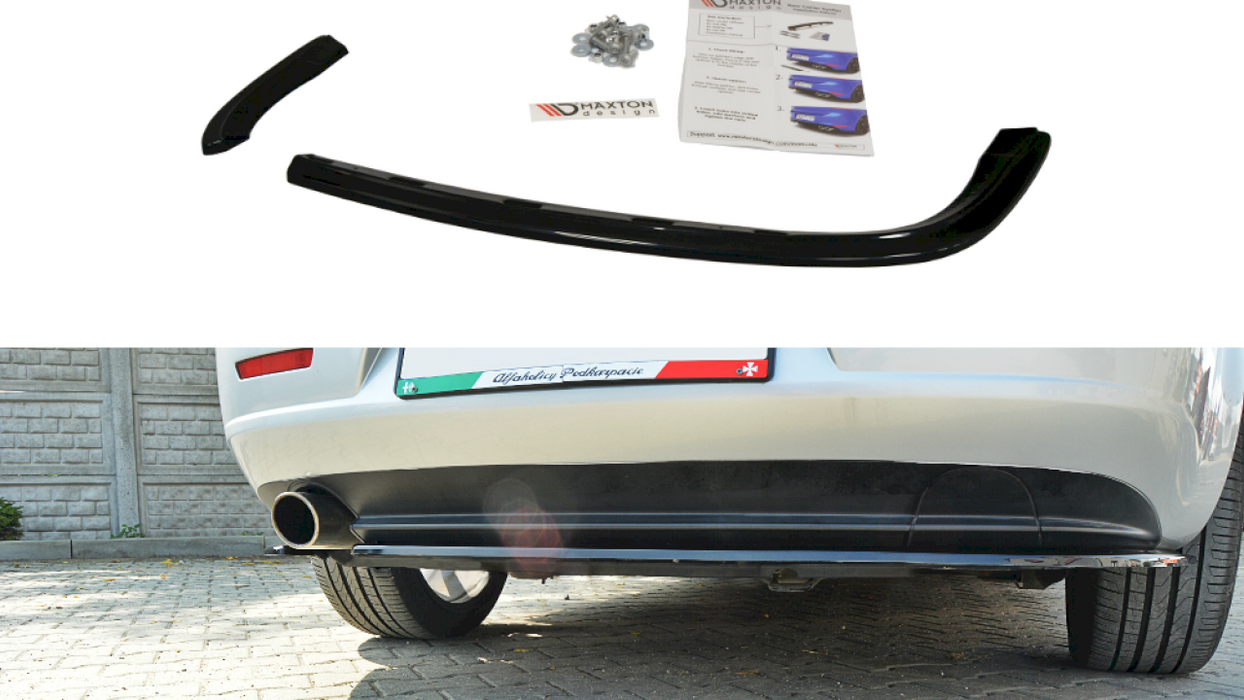 CENTRAL REAR SPLITTER ALFA ROMEO 159 (WITHOUT VERTICAL BARS)