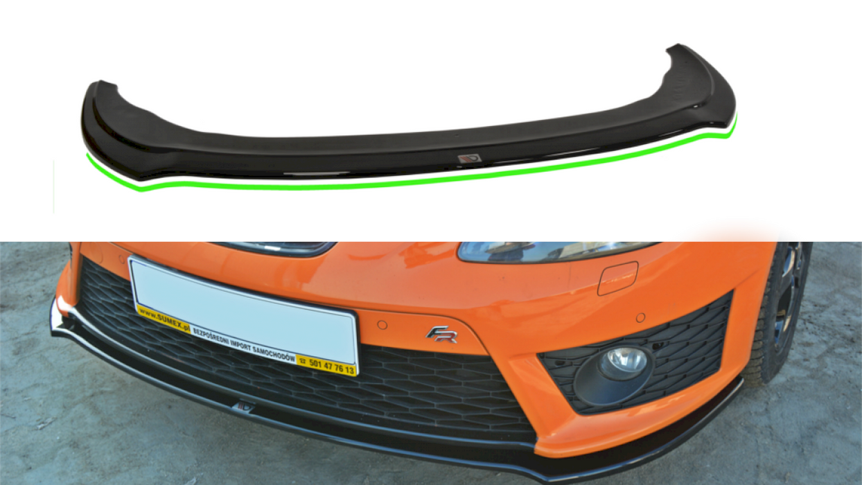 FRONT SPLITTER V.2 SEAT LEON MK2 CUPRA / FR (FACELIFT)