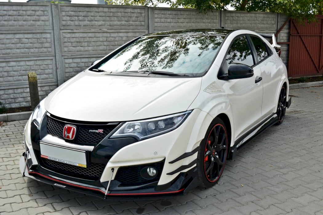 FRONT RACING SPLITTER V.2 HONDA CIVIC IX TYPE R (2015-2017)