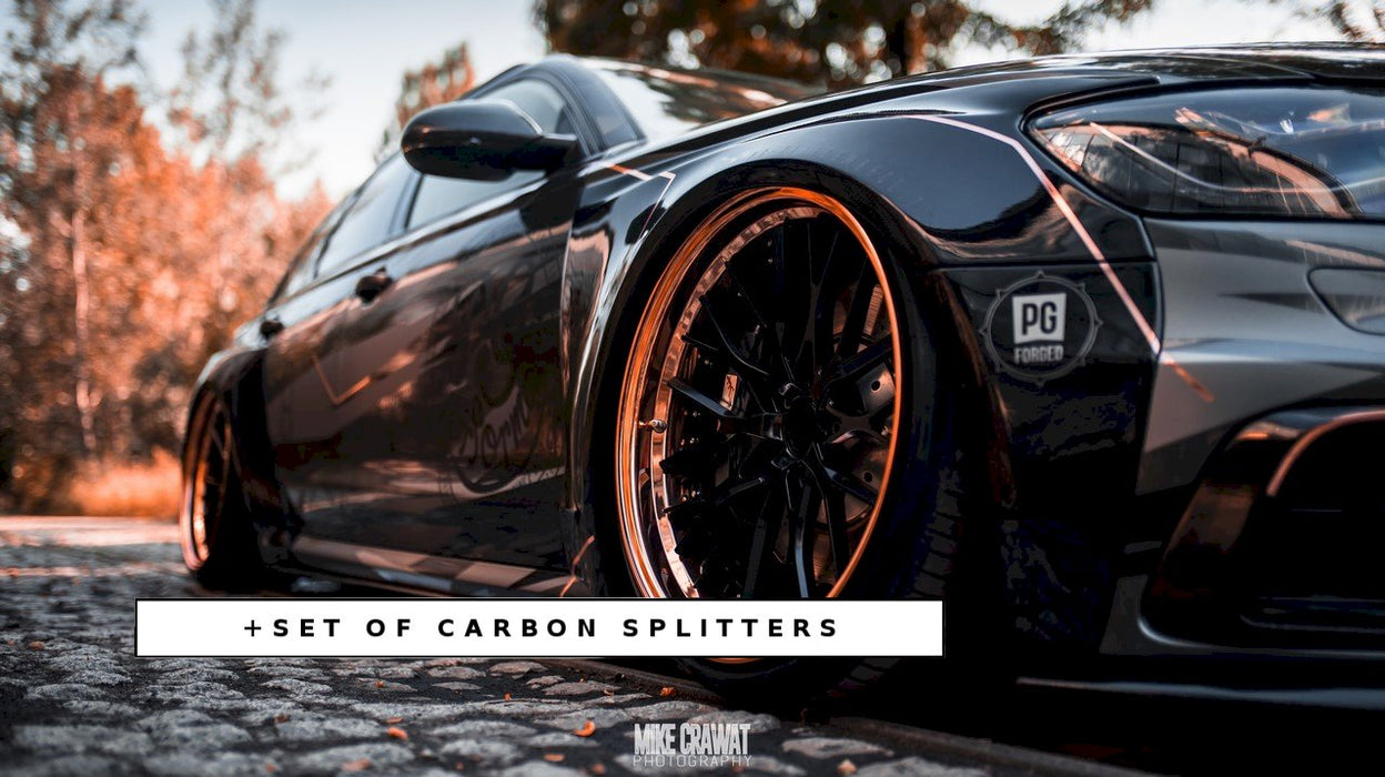 AUDI S6 C7 AVANT WIDE BODY + SET OF CARBON SPLITTERS