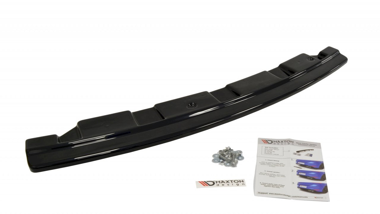 CENTRAL REAR SPLITTER BMW 5 F11 M-PACK - WITHOUT VERTICAL BARS (FITS TWO SINGLE EXHAUST ENDS)