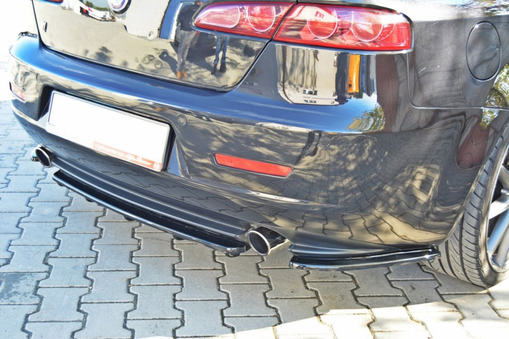 CENTRAL REAR SPLITTER ALFA ROMEO 159 (WITH VERTICAL BARS)