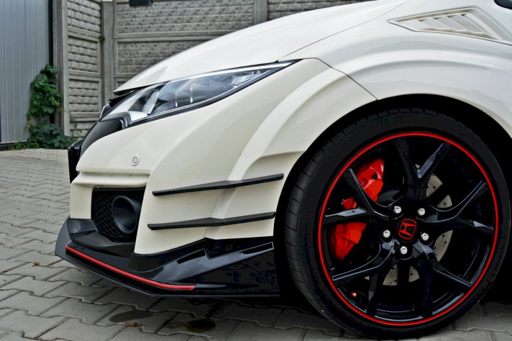 FRONT RACING SPLITTER V.1 HONDA CIVIC IX TYPE R (2015-2017)