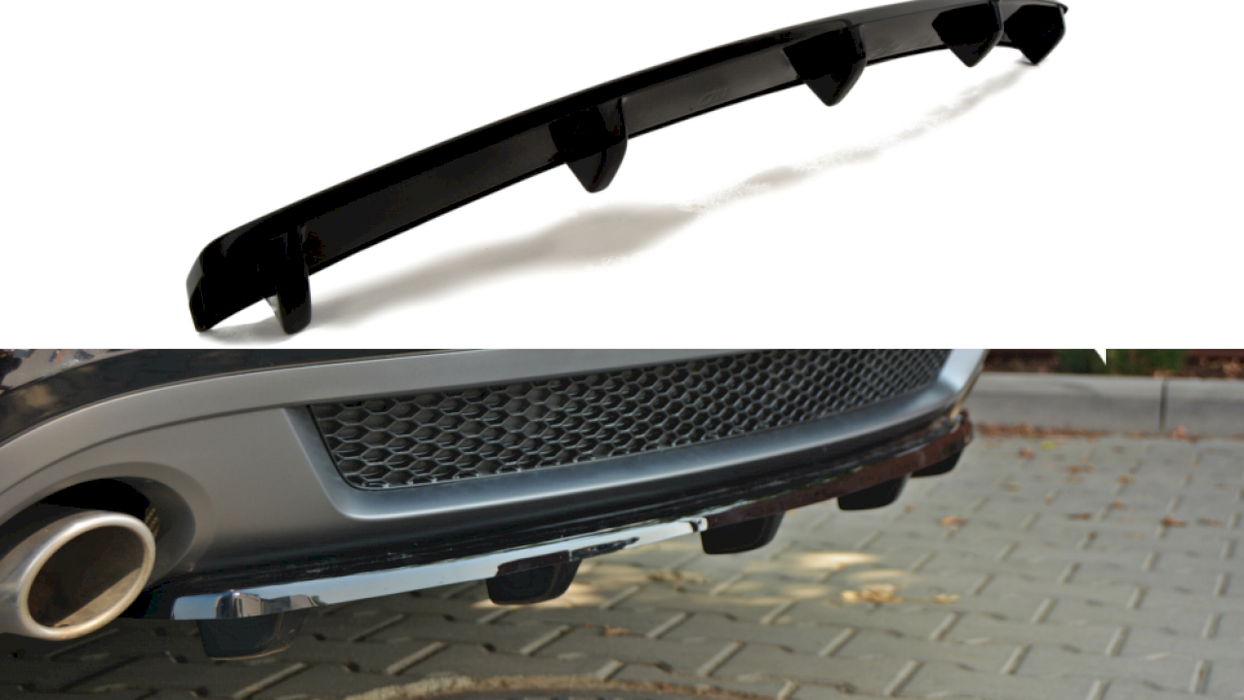 CENTRAL REAR SPLITTER AUDI A5 S-LINE 8T COUPE / SPORTBACK (WITH A VERTICAL BAR)