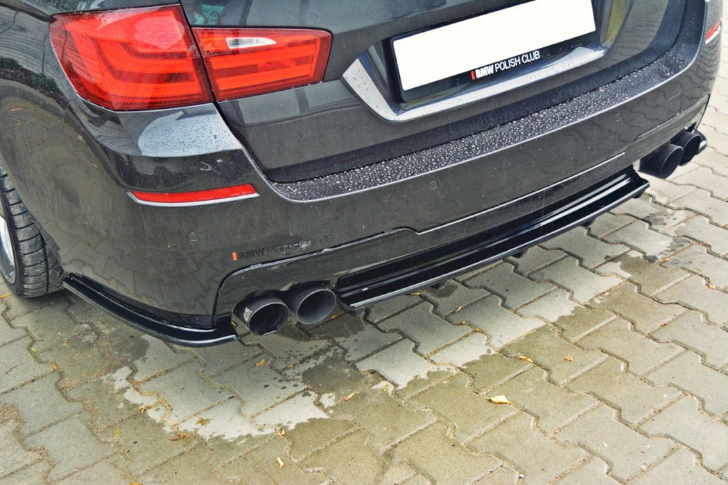 CENTRAL REAR SPLITTER BMW 5 F11 M-PACK (FITS TWO DOUBLE EXHAUST ENDS)