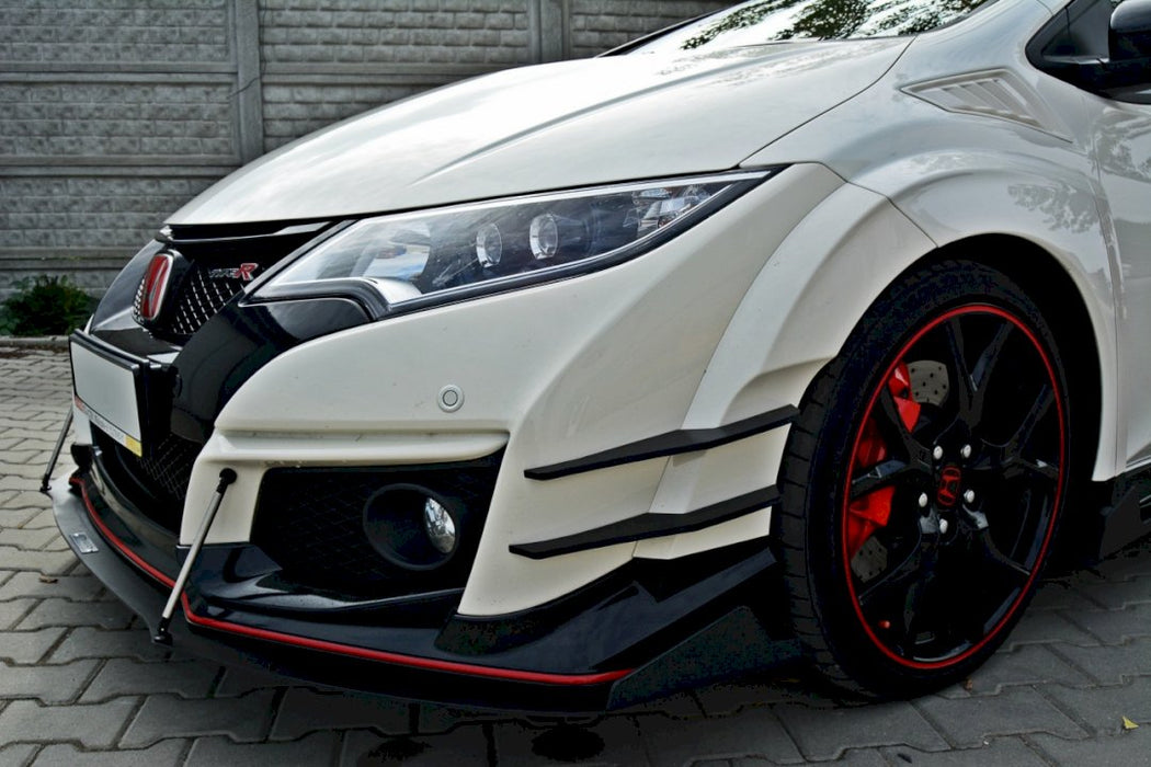 FRONT RACING SPLITTER V.2 HONDA CIVIC IX TYPE R (2015-2017)