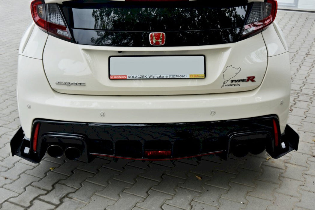 RACING REAR SIDE SPLITTERS HONDA CIVIC IX TYPE R (2015-2017)