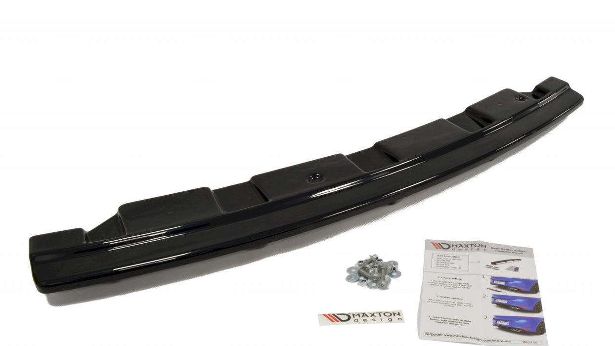 CENTRAL REAR SPLITTER BMW 5 F11 M-PACK (FITS TWO SINGLE EXHAUST ENDS)