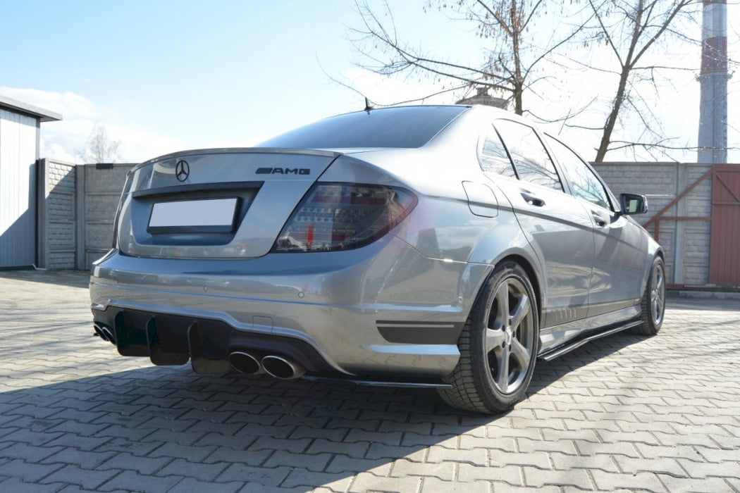 REAR DIFFUSER V.2 MERCEDES C W204 AMG-LINE (FACELIFT) (2011-2014)