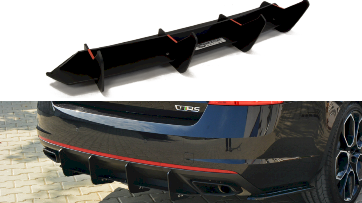 REAR DIFFUSER SKODA OCTAVIA VRS MK3/ MK3.5 HATCHBACK/ ESTATE