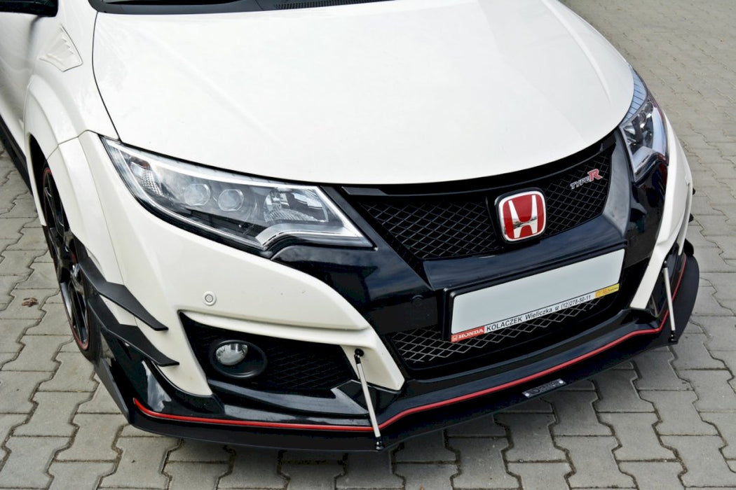 FRONT RACING SPLITTER V.2 HONDA CIVIC IX TYPE R (2015-2017)