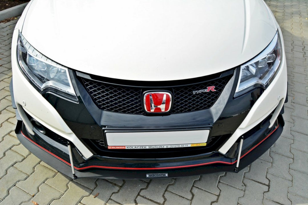 FRONT RACING SPLITTER V.2 HONDA CIVIC IX TYPE R (2015-2017)