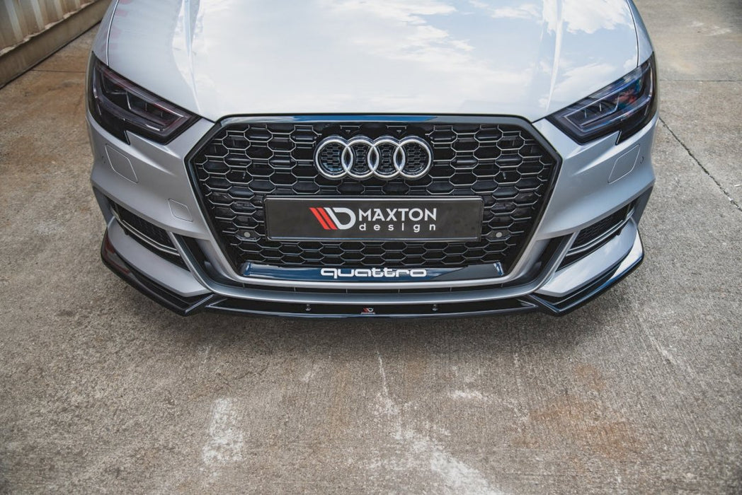 FRONT SPLITTER V.3 AUDI S3 / A3 S-LINE 8V FACELIFT SEDAN (2016-2020)