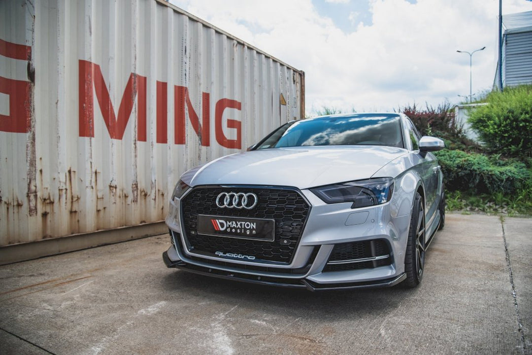 FRONT SPLITTER V.3 AUDI S3 / A3 S-LINE 8V FACELIFT SEDAN (2016-2020)