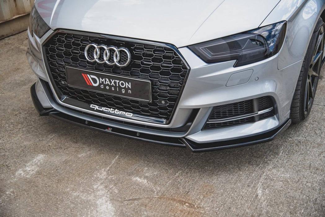 FRONT SPLITTER V.3 AUDI S3 / A3 S-LINE 8V FACELIFT SEDAN (2016-2020)