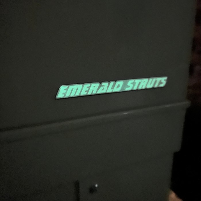 Emerald Struts Glow Sticker (2)