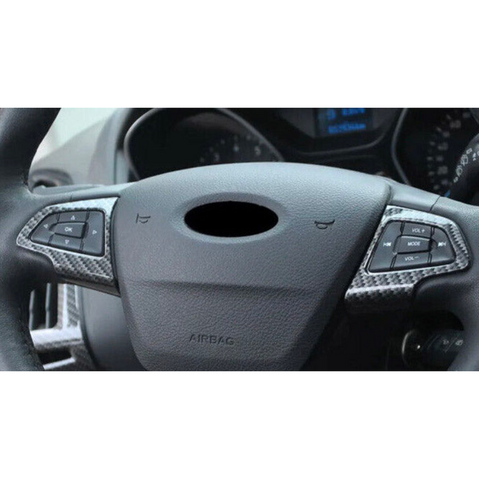 Carbon Fibre Steering Wheel Trim Surrounds (MK3.5 Focus - Facelift Only)