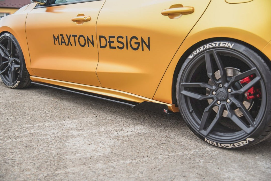 MAXTON RACING SIDE SKIRT SPLITTERS (+FLAPS) FORD FOCUS MK4 ST/ MK4 ST LINE (2019-)