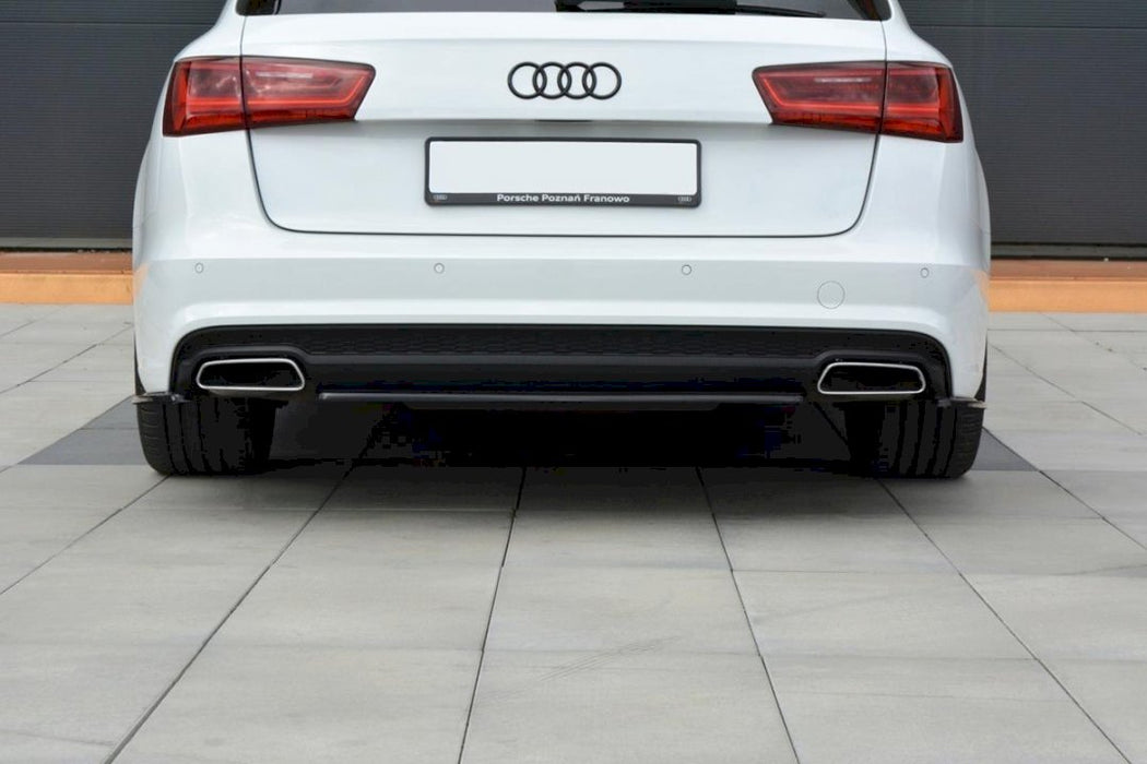 CENTRAL REAR SPLITTER AUDI A6 C7 AVANT SLINE FACELIFT (2014- 2018)