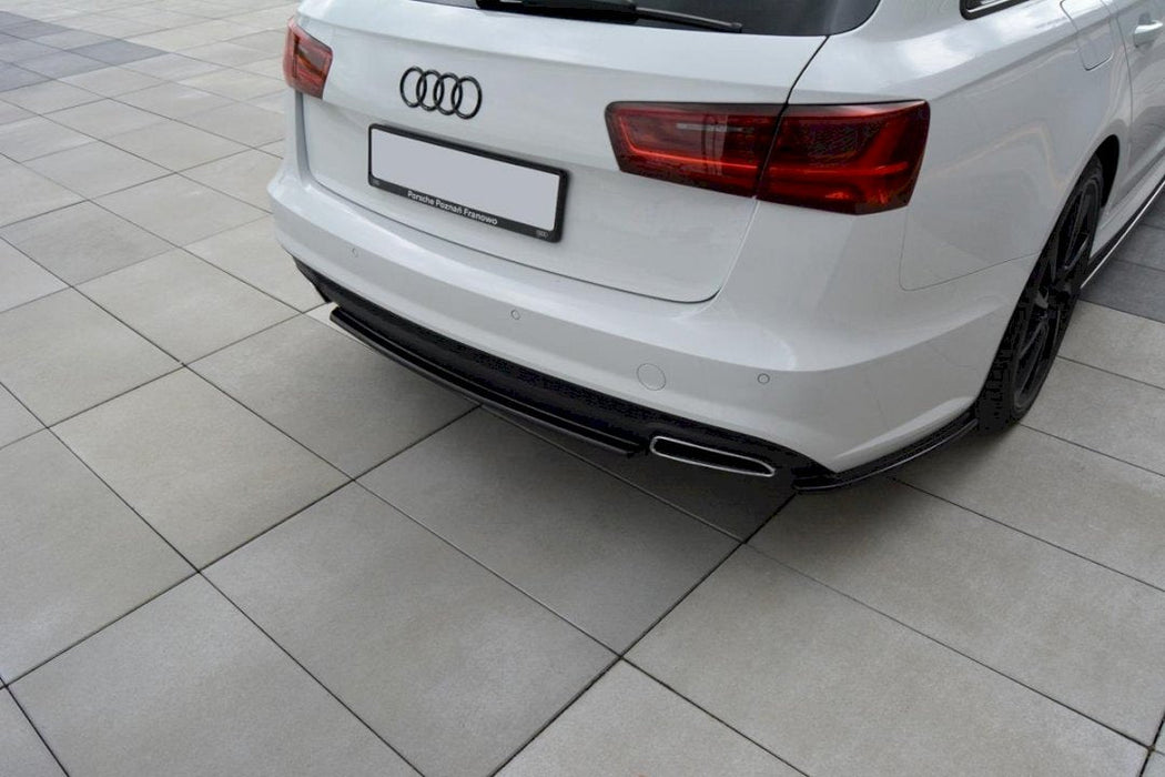 CENTRAL REAR SPLITTER AUDI A6 C7 AVANT SLINE FACELIFT (2014- 2018)