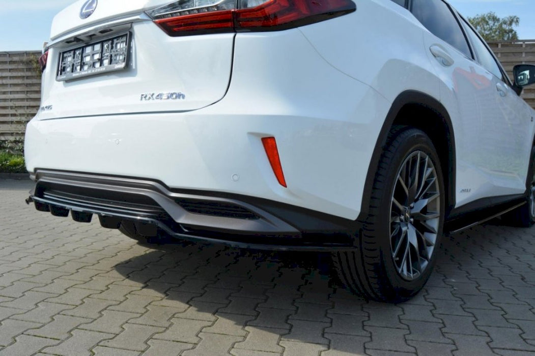 CENTRAL REAR SPLITTER LEXUS RX MK4 H (WITH VERTICAL BARS)