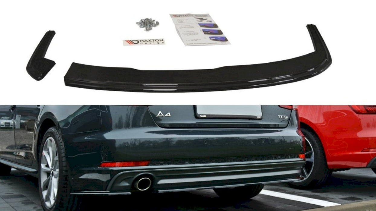 REAR SPLITTER AUDI A4 B9 S-LINE SEDAN (2015 - UP)