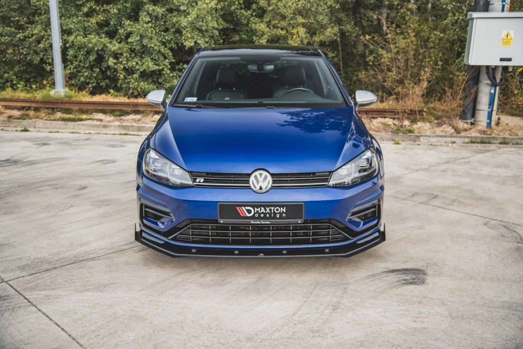 MAXTON RACING FRONT SPLITTER + FLAPS VW GOLF 7 R / R-LINE FACELIFT